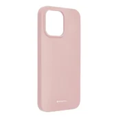 Etui i futerały do telefonów - OEM Futerał Mercury Silicone do iPhone 14 PRO MAX różowy - miniaturka - grafika 1
