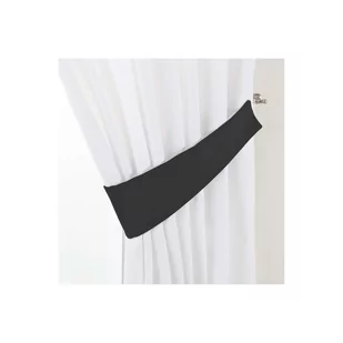 Dekoria.pl Dekoria.pl Podwiązka Victoria czarny 12 × 70 cm Blackout zaciemniające 335-269-99 - Akcesoria do wystroju okien - miniaturka - grafika 1