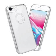 Etui i futerały do telefonów - Etui Do Apple iPhone 7 / 7S / 8 / SE 2020 Pokrowiec w Przezroczysty - Srebrny Etui Chrom Obudowa Case Cover Ochronny Cadorabo - miniaturka - grafika 1