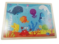 Puzzle - Drewniane puzzle edukacyjne ocean układanka łamigłówka - miniaturka - grafika 1