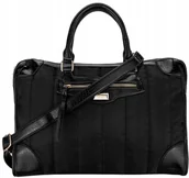 Torebki damskie - TOREBKA Damska CZARNA AKT��WKA MONNARI Na Rami�� PASEK Pikowana WODOODPORNA - miniaturka - grafika 1