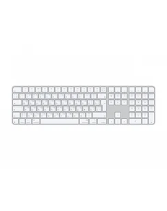 APPLE Magic Keyboard with Touch ID and Numeric Keypad for Mac models with Apple silicon - Russian - White Keys - Klawiatury - miniaturka - grafika 1