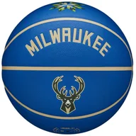 Koszykówka - Wilson NBA Team City Collector Milwaukee Bucks Ball WZ4016417ID, unisex, piłki do koszykówki, Niebieskie - miniaturka - grafika 1
