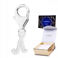 Wisiorki - ZAWIESZKA SREBRNA Wisząca z Literą Literka A Inicjał Symbol Znak SREBRO 925 - miniaturka - grafika 1