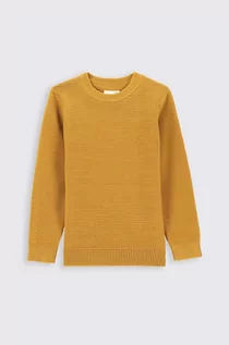 Swetry dla chłopców - Coccodrillo sweter dziecięcy kolor żółty - grafika 1