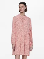 Sukienki - Pieces Sukienka w kolorze beżowo-czerwonym - miniaturka - grafika 1