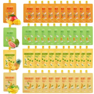 Owolovo Mus tropikalny Mix 4 Smaków 200g x 40 sztuk - Koncentraty warzywne, przeciery - miniaturka - grafika 1