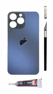 OEM Panel tylny granatowy do iPhone 15 Pro Max BigHole szkło klapka baterii - Części serwisowe do telefonów - miniaturka - grafika 1