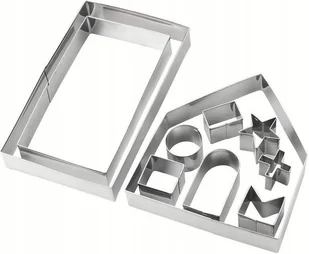 DOMEK Z PIERNIKA ZESTAW WYKRAWACZEK 10 szt. GALICJA - Formy do ciast - miniaturka - grafika 1