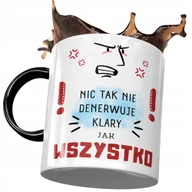 Kubki - Kubek Czarny dla Klary Przyjaciółki Koleżanki z Nadrukiem ze Zdjęciem+ Opakowanie na prezent (wzór 01) - miniaturka - grafika 1