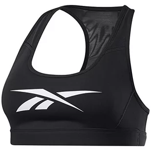 Reebok Damski sportowy biustonosz S Hero Racer Pad Bra-Read czarny czarny xxs FK5315 - Biustonosze - miniaturka - grafika 1