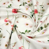 Obrusy i serwetki - Bawełniany obrus kwadratowy plamoodporny z wzorem kwiaty 3D Digital - miniaturka - grafika 1