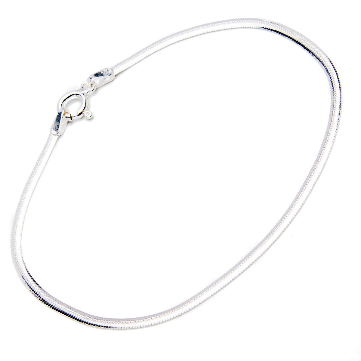 Srebrna bransoletka 925 Płaska Linka