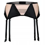 Skarpetki damskie - RÓŻA Mehendi Pas do pończoch CZARNY r. L - miniaturka - grafika 1