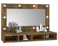 Toaletki - Toaletka z oświetleniem led na biurko przydymiony dąb G3-G84 - miniaturka - grafika 1