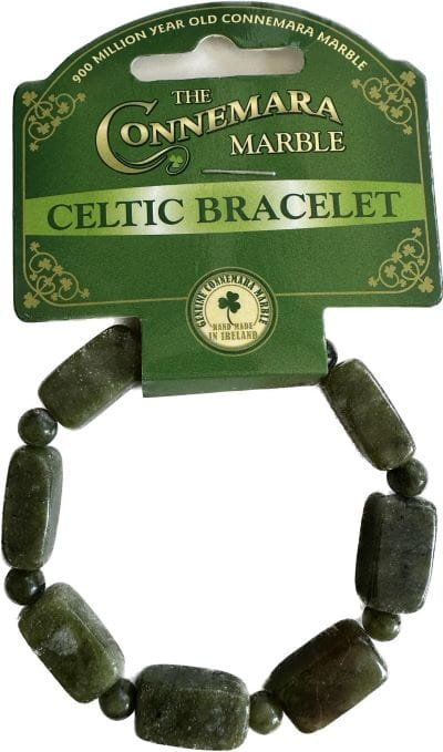Connemara Marble- Bransoletka Celtycka Prostokątne kamienie
