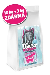 Ibero COLD PRESSED dog  adult  MEDIUM/LARGE Lamb  - 3kg - Sucha karma dla psów - miniaturka - grafika 1