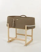 Łóżeczka i kojce - Kosz Mojżesza BOHO Handmade z kołyską - mocca - miniaturka - grafika 1