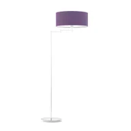 Lampy stojące - Lampa podłogowa LYSNE Cancun, 60 W, E27, fioletowa/biała, 155x63 cm - miniaturka - grafika 1