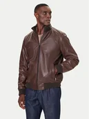 Kurtki męskie - Milestone Kurtka skórzana MSNaldo 53101821280 Brązowy Regular Fit - miniaturka - grafika 1