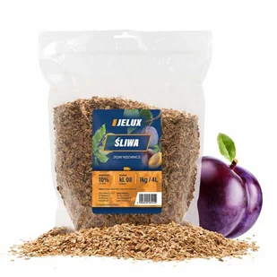 Zrębki wędzarnicze śliwa KL 08 1kg - Artykuły masarskie - miniaturka - grafika 1
