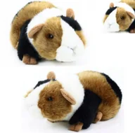 Maskotki i pluszaki - KUDŁATA ŚWINKA MORSKA GRYZOŃ JAK ŻYWY ZABAWKA INTERAKTYWNA DLA DZIECKA - miniaturka - grafika 1