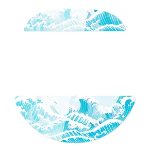 Ślizgacze Lamzu Glass Skatez do Atlantis Mini - szklane - Podkładki pod mysz - miniaturka - grafika 1