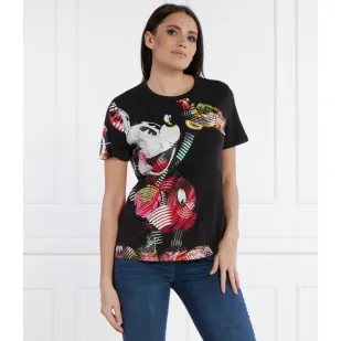 Desigual T-shirt X MICKEY MOUSE | Regular Fit - Koszulki i topy damskie - miniaturka - grafika 1