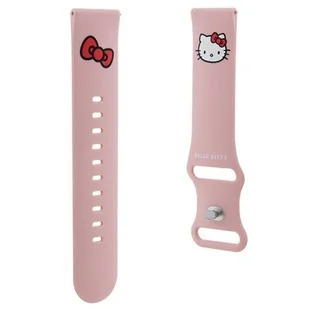 Pasek uniwersalny HELLO KITTY Silicone Kitty Head szerokość 22mm Różowy HKUWLSCHBLP - Akcesoria do smartwatchy - miniaturka - grafika 3
