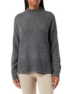 Swetry damskie - Bestseller A/S Damski sweter VMLEFILE Oversize Boxy Blouse GA NOOS, Medium Grey Melange, XS, Medium Grey Melange, XS - miniaturka - grafika 1