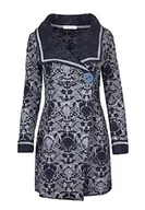 Płaszcze damskie - TheBrand Płaszcz damski, granatowy szary, 44, granatowy szary., 44 - miniaturka - grafika 1