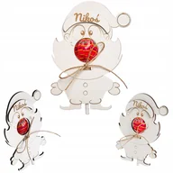 Bombki - Mikołaj prezent na mikołajki święta  na lizaka - miniaturka - grafika 1