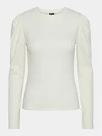 Bluzki damskie - Pieces Bluzka Janna 17148584 Biały Regular Fit - miniaturka - grafika 1