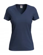 Koszulki i topy damskie - Koszulka damska T-shirt damski Stedman V-neck ST2700 Navy Blue L - miniaturka - grafika 1