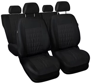 Auto-Dekor Pokrowce samochodowe MODERN wzór MG1 Czarne + 24H DOSTAWA - Pokrowce na fotele - miniaturka - grafika 1