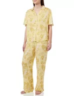 Koszule męskie - Women'secret Piżama Koszula męska Długi Kwiaty Żółty, Żółty nadruk, XXL - miniaturka - grafika 1