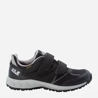 Buty dla chłopców - Buty sportowe chłopięce na rzepy Jack Wolfskin Woodland Texapore Low Vc K 4046351-6364 32 Ciemnoszare (4064993187700) - miniaturka - grafika 1