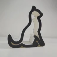 Pozostałe akcesoria do telefonów - Stojak na telefon w kształcie kota biało-czarny - miniaturka - grafika 1