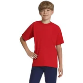 Koszulki dla dziewczynek - T-shirt dla dzieci koszulka gimnastyczna czerwona - miniaturka - grafika 1