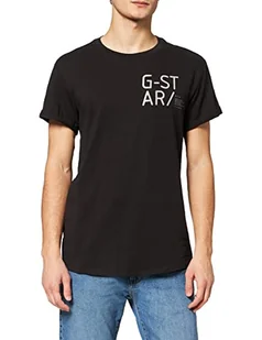 G-STAR RAW Męski T-shirt Lash Small Graphic Relaxed, Czarny (Dk Black D20724-336-6484), S - Koszulki męskie - miniaturka - grafika 1