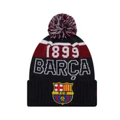 Czapki damskie - Czapka zimowa z pomponem New Era Sport Beanie FC Barcelona Core – Junior 60846901 - miniaturka - grafika 1