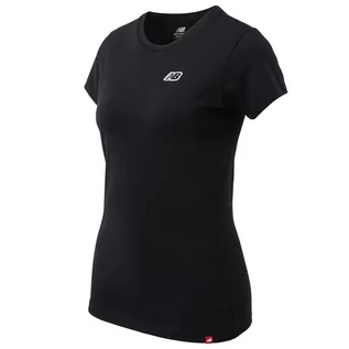 Koszulki sportowe damskie - Koszulka New Balance WT23600BK - czarna - grafika 1