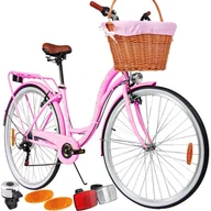 Rowery - MalTrack Citybike Dreamer 6S 28 cali Różowy 2023 - miniaturka - grafika 1