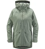 Kurtki damskie - Haglöfs Damska kurtka narciarska Niva Insulated Parka wodoszczelna, wiatroszczelna, oddychająca, ogrzewająca zielony (Agave Green) XS 603659 - miniaturka - grafika 1