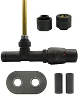 Zawory i kraniki - Zawór termostatyczny zespolony 50mm UNICO ciemny grafit strukturalny prawy Cu All in One - miniaturka - grafika 1