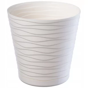 Doniczka na kwiaty z podstawką 25 cm, kremowa - Donice Doniczka na kwiaty z podstawką 25 cm, kremowa - Donice - miniaturka - grafika 1