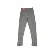 Legginsy - Getry legginsy damskie szare SERRA M - miniaturka - grafika 1
