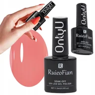 Lakiery do paznokci - Koralowy Roz Hybrydowy Lakier Do Paznokci Z Polyskiem Lakier Uv Onlyu/L163 - miniaturka - grafika 1