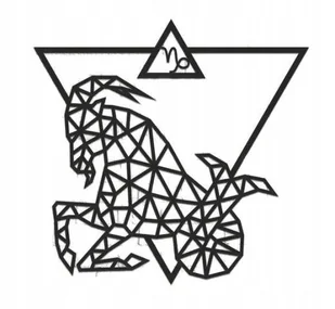 DREWNIANE PUZZLE 3D DEKORACJA ŚCIENNA ZNAK ZODIAKU KOZIOROŻEC DO ZŁOŻENIA - Puzzle - miniaturka - grafika 1