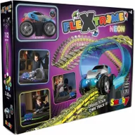 Tory, garaże, parkingi - Tor samochodowy Flextreme Zestaw Neon - miniaturka - grafika 1